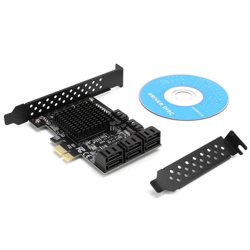 EBTOOLS 8 Port PCI E to SATA3.0 Controller, PCI Express to SATA3.0 8 Port SATA III Expansion Controller Card Adapter - Image 5